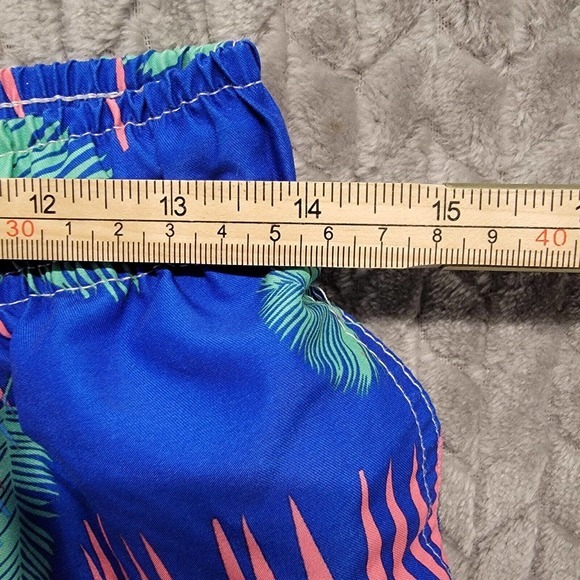 Boardies Apparel Men Swim Shorts Fern Leaves Print Drawstring Medium 7” Tropical - Picture 5 of 11